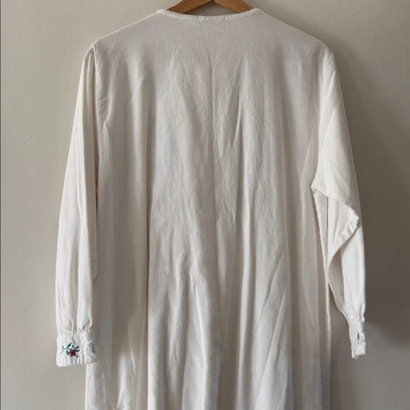 L.L. BEAN Cotton Flannel Nightgown Dress - Picture 7 of 8